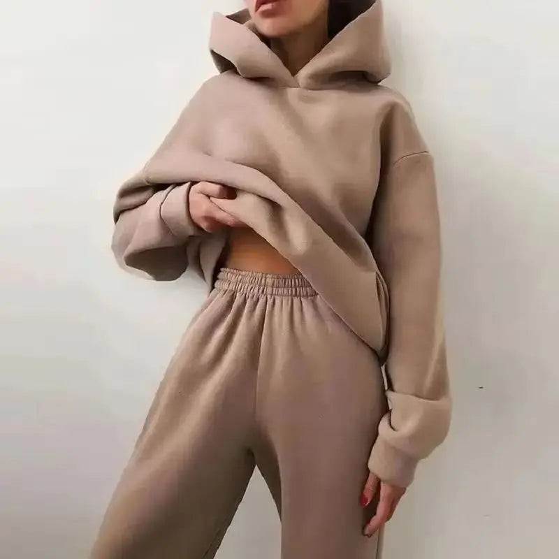 2026Hot Sales Womens Tracksuit Print Sports Hoodies for Women Suit Jogging Sweatshirts+Pants 2 Pcs Sets Casual Woman Pants Sets.                                                              M.Esk